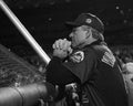 Bobby Valentine watches batting practice