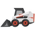 BobCat loader on white background - vector image Royalty Free Stock Photo