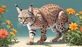 Bobcat Lynx feline small cat rufus hunter