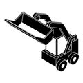 Bobcat machine icon, simple style