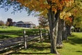 A golf country club in Ontario, Canada with autumn leaf color Royalty Free Stock Photo