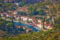 Bobovisca Na Moru village aerial view Royalty Free Stock Photo