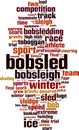 Bobsled word cloud