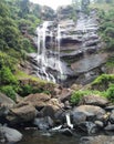 Boburuella waterfall Nuwaraeliya Royalty Free Stock Photo