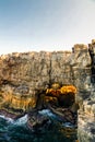 Boca do Inferno chasm aka Hell`s Mouth, Cascais, Portugal Royalty Free Stock Photo