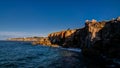 Boca do Inferno chasm aka Hell`s Mouth, Cascais, Portugal Royalty Free Stock Photo