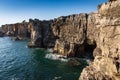 Boca do Inferno rock formation on the coast of Portugal near Cascais. Royalty Free Stock Photo