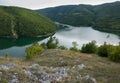 Bocac artificial lake in the canyon of the river Vrbas