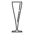Bocal wineglass icon, outline style