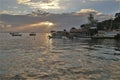 Bocas del Toro sunset on Bastimentos Island