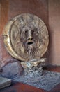 Bocca della Verita - the Mouth of Truth - landmark attraction in Rome, Italy