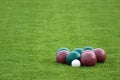 Bocce ball beginnings Royalty Free Stock Photo