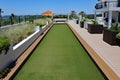 Bocce Ball Court and Terrace Royalty Free Stock Photo