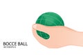 bocce ball design vector flat isolated illustration