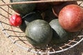 Bocce balls Royalty Free Stock Photo