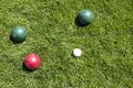 Bocce balls Royalty Free Stock Photo