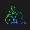 Boccia gradient vector icon for dark theme