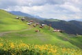 Bochorna village. Tusheti region (Georgia) Royalty Free Stock Photo