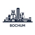 Bochum City Skyline Royalty Free Stock Photo