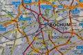 Bochum, Germany, on a road m Royalty Free Stock Photo