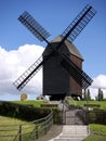 Bock windmill Marzahn-backside Royalty Free Stock Photo