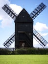 Bock windmill Marzahn-front view Royalty Free Stock Photo