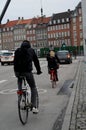 BOCYCLE TRANSPORTS IN COPENHAGEN Royalty Free Stock Photo