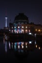 The Bode Museum at night. Royalty Free Stock Photo