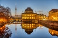 The Bode Museum and the Television Tower in Berlin Royalty Free Stock Photo