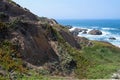 Bodega Head Cliffs and Ocean Royalty Free Stock Photo