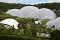 Huge Biomes at The Eden Project, August 5, 2011. Bodelva, Cornwall, UK.