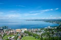 Bodensee from the nearby mountain Royalty Free Stock Photo