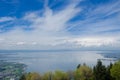 Bodensee from the nearby mountain Royalty Free Stock Photo