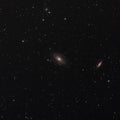 Bodes Galaxy and The Cigar Galaxy in dark space