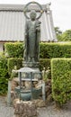 Bodhisattva Kshitigarbha statue at Kurodani Buddhist Temple.