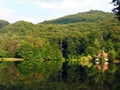 Bodi lake Mogosa in Maramures county Royalty Free Stock Photo