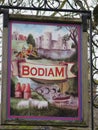 Bodiam village sign, East Sussex