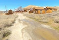 Bodie ghost town, buildings in arrested decay Royalty Free Stock Photo