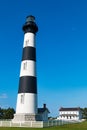 Bodie Island Lighthouse and Double Keeper`s Quarters Royalty Free Stock Photo