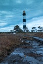 Bodie Island Lighthouse and Marsh Royalty Free Stock Photo