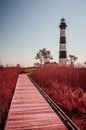 Bodie Island Lighthouse OBX Cape Hatteras Royalty Free Stock Photo