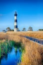 Bodie Island Lighthouse OBX Cape Hatteras Royalty Free Stock Photo