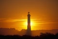 Bodie Island Lighthouse and Visitors Center on Cape Hatteras National Seashore, NC Royalty Free Stock Photo