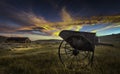 Bodie state park California at Sunset