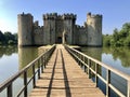 Bodium Castle drawbridge in East Sussex England Royalty Free Stock Photo