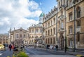The Bodleian library building on Broad Street, Oxford, Oxfordshire, UK
