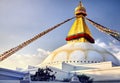 Bodnath stupa in Kathmandu Royalty Free Stock Photo