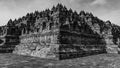 Bodobudur Buddist temple in Jogja Royalty Free Stock Photo