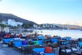 Bodrum beach and port in the morning