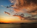 beautiful Bodrum sunset views Royalty Free Stock Photo